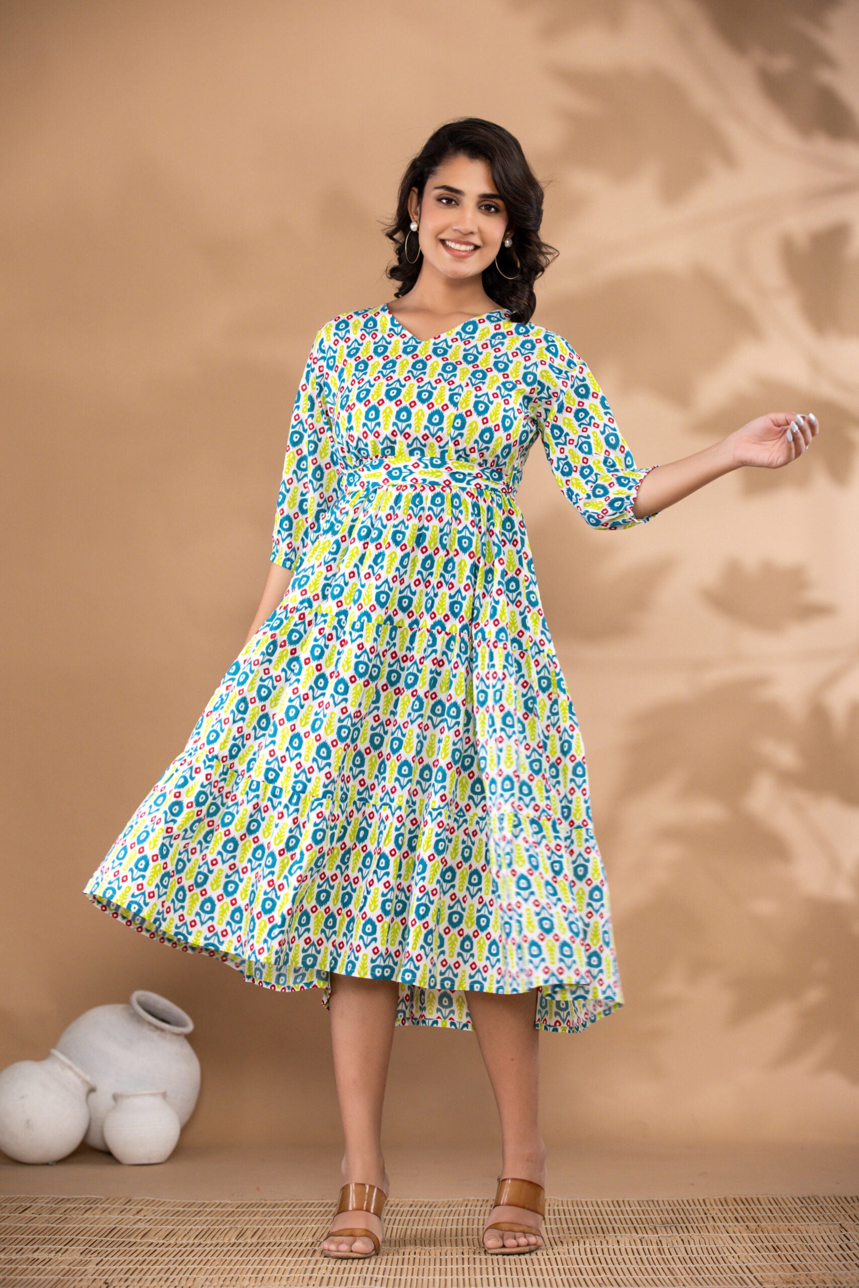 One Piece Dress White Cotton One Piece Dress