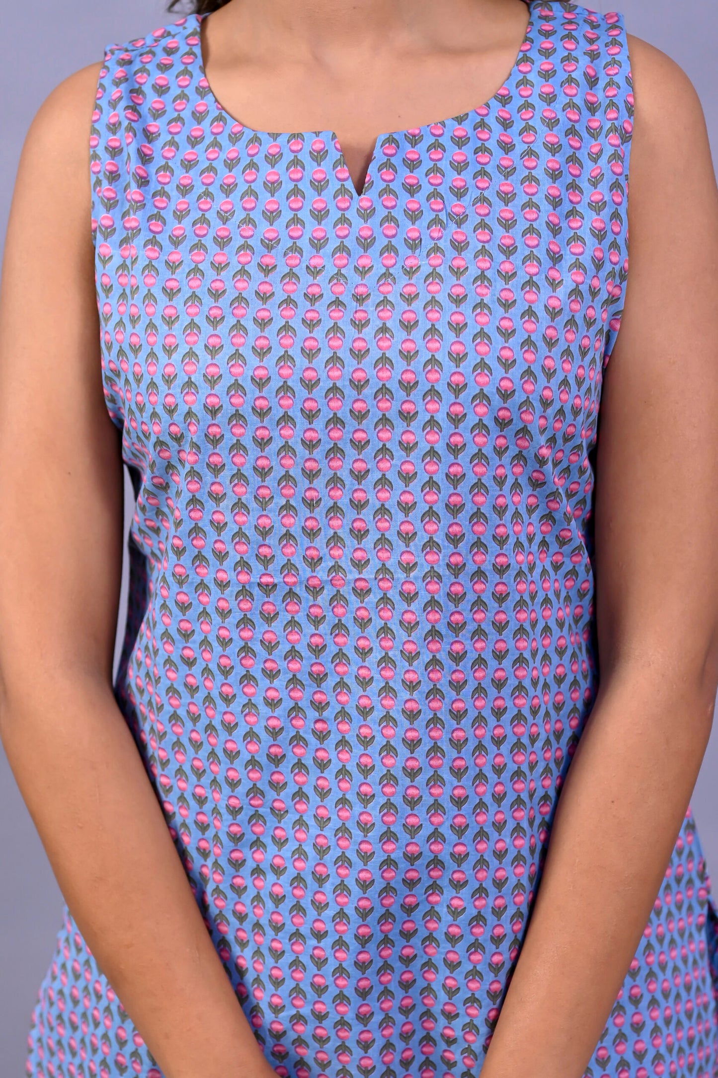 Pastel Purple Cotton Top and Short Set