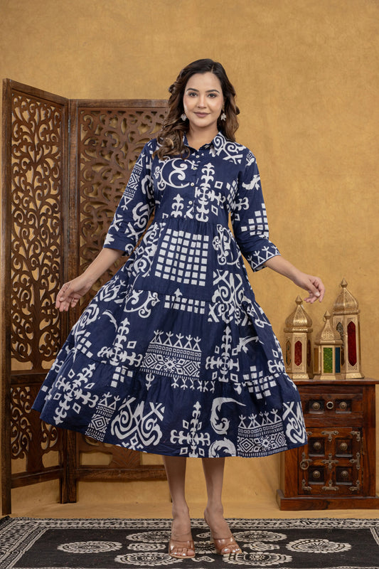 Saanjh Blue One Piece