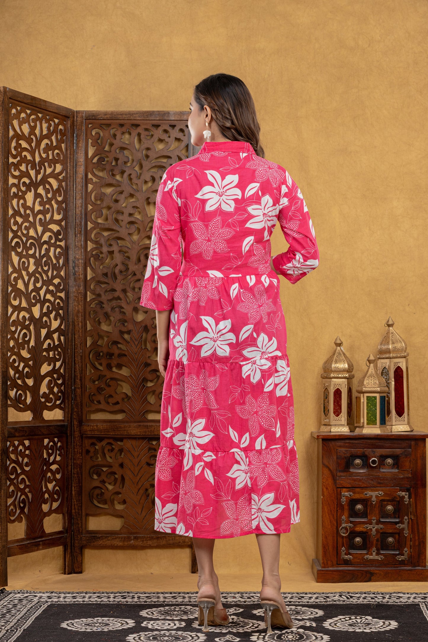 Pink Petal Collar One Piece