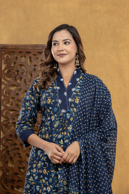 Indigo Petal 3-Piece Set