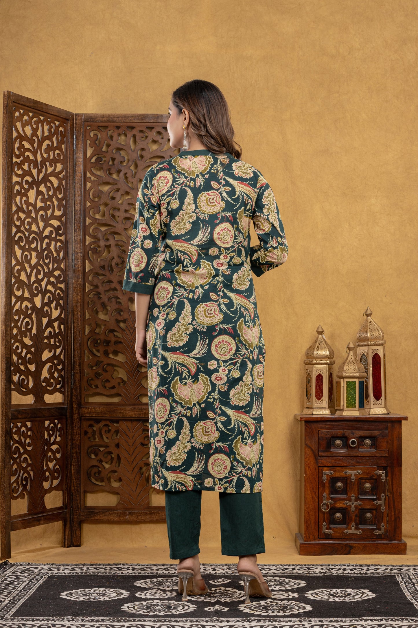 Gulnoor Vintage Green Suit