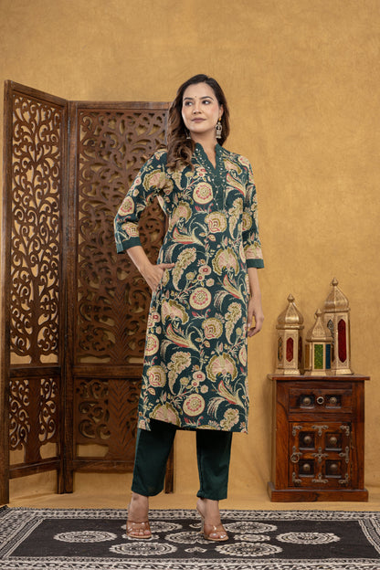 Gulnoor Vintage Green Suit
