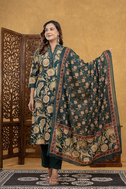 Gulnoor Vintage Green Suit