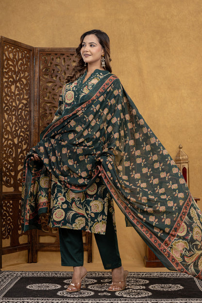 Gulnoor Vintage Green Suit