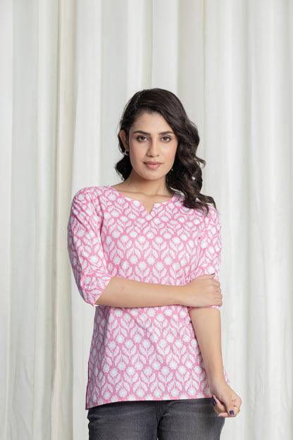 Rosewood Charm Short Kurti