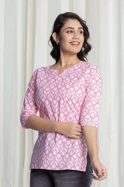 Rosewood Charm Short Kurti