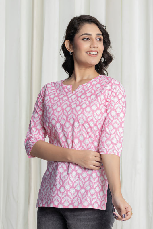 Rosewood Charm Short Kurti