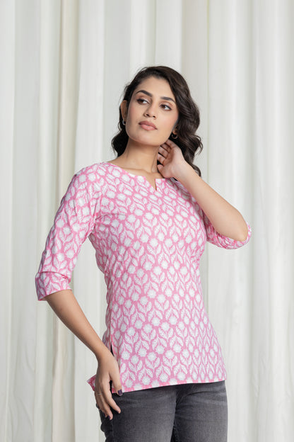 Rosewood Charm Short Kurti