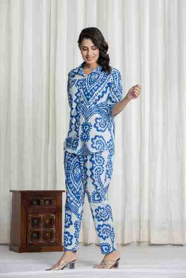 Persian Blue Co-Ord Set