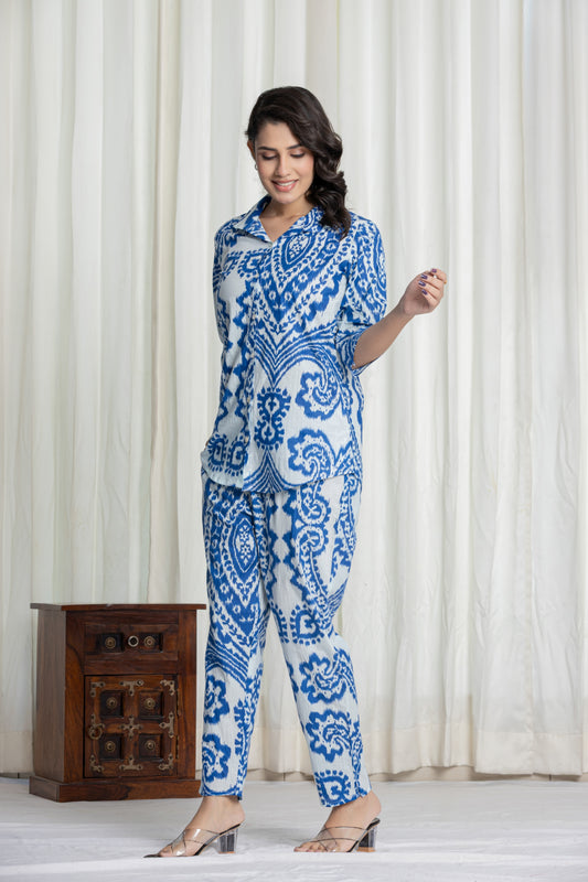 Persian Blue Co-Ord Set
