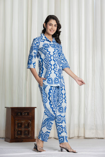 Persian Blue Co-Ord Set