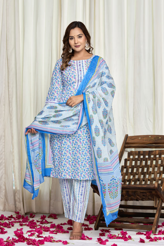 Neel Kamal Cotton Kurti Pant Set