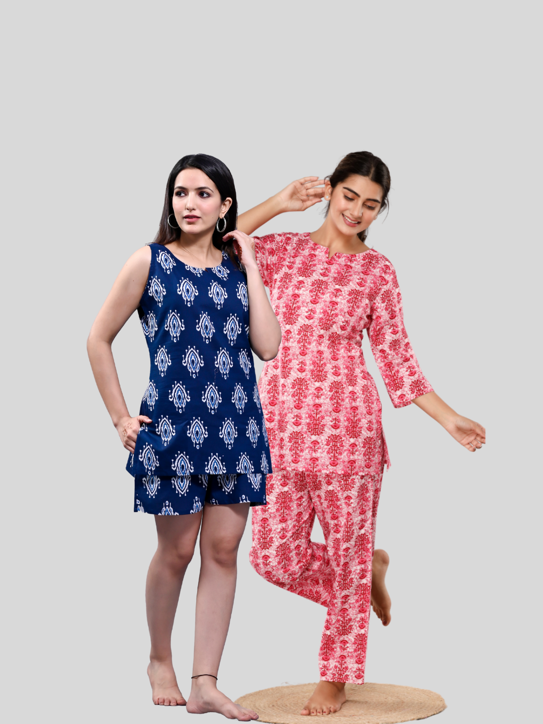 Dark and Pink Lounge Wear Combo