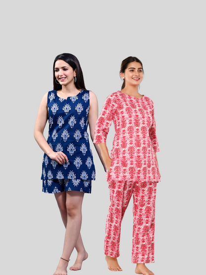 Dark and Pink Lounge Wear Combo